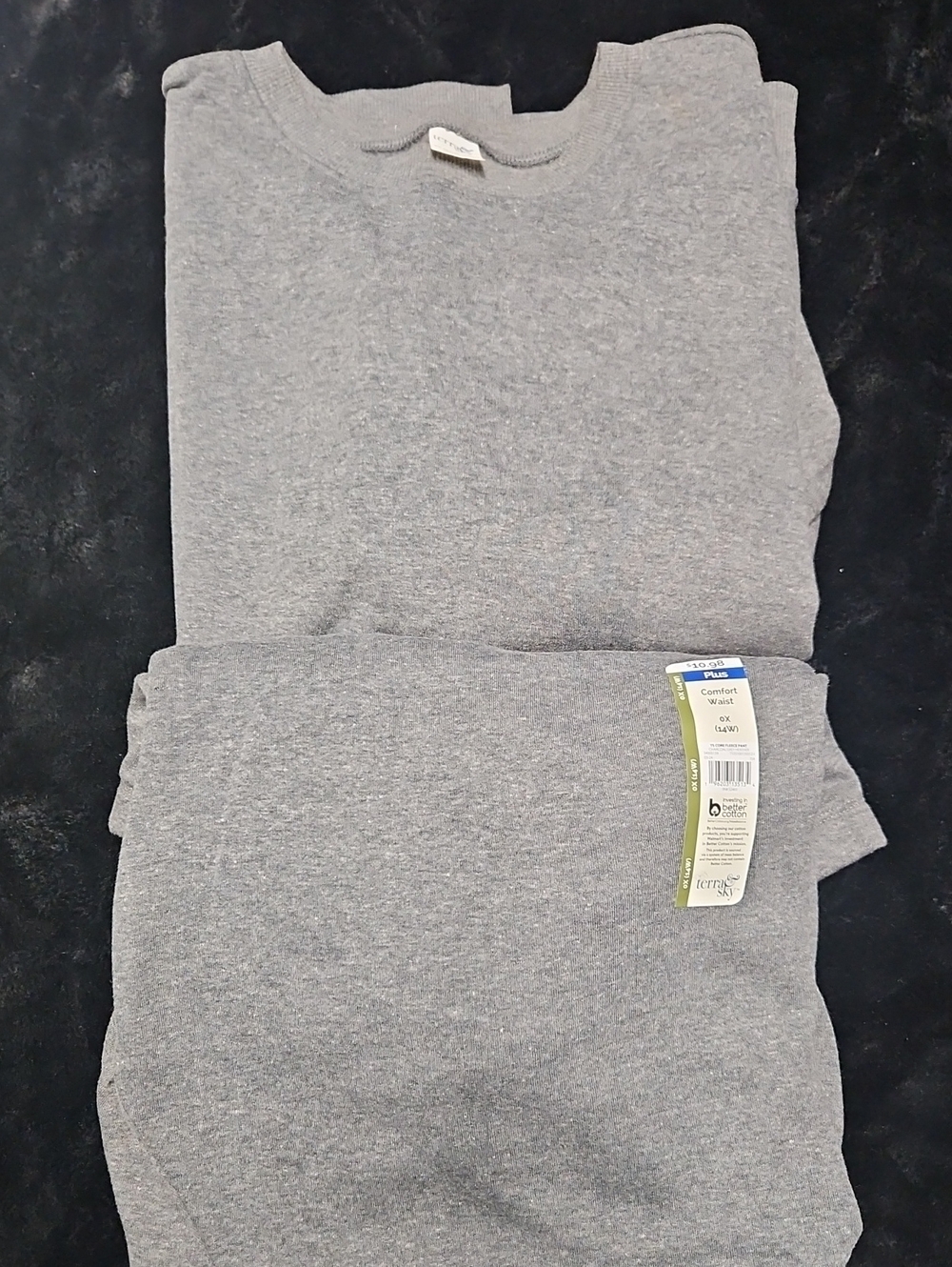 Gray Crewneck Sweat Suit Lightweight Comfort